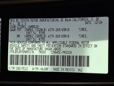 2025 Toyota Tacoma 4WD SR