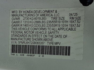 2025 Honda Odyssey Sport-L
