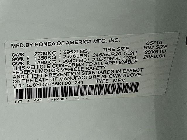 2019 Acura MDX Sport Hybrid Technology Package