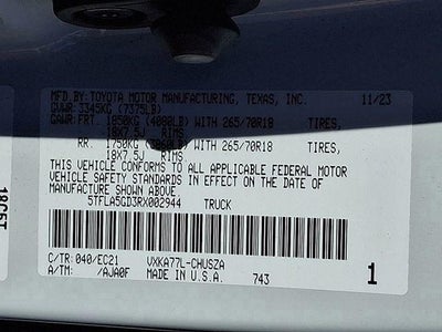 2024 Toyota Tundra SR5