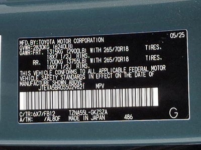 2025 Toyota 4Runner SR5