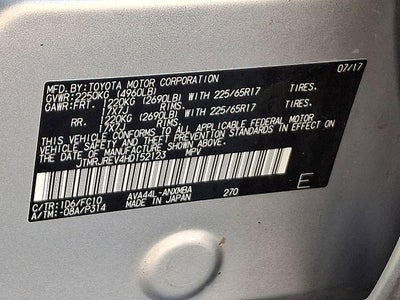 2017 Toyota RAV4 Hybrid XLE