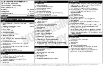 2025 Chevrolet Trailblazer LT