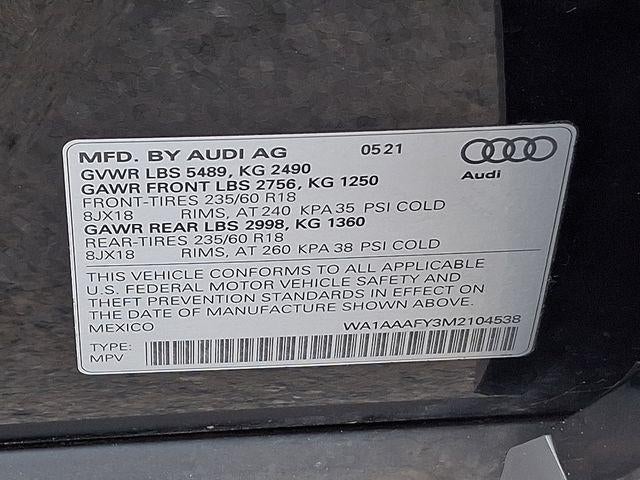 2021 Audi Q5 Premium 45 TFSI quattro S tronic