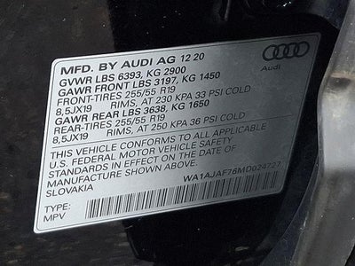 2021 Audi Q7 Premium 45 TFSI quattro Tiptronic