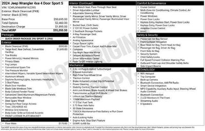 2024 Jeep Wrangler 4xe Sport S 4xe