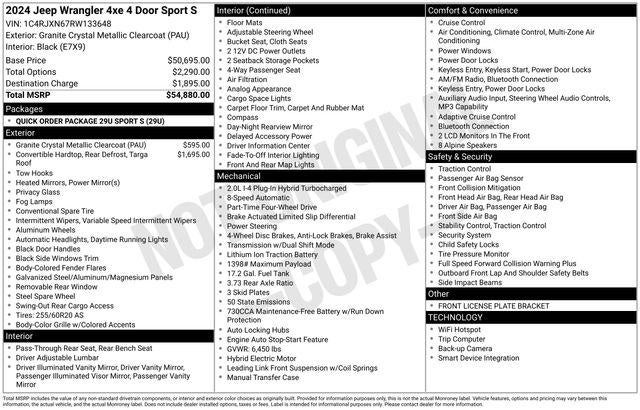 2024 Jeep Wrangler 4xe Sport S 4xe