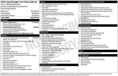 2025 Jeep Wrangler 4xe Rubicon