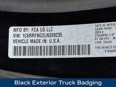 2020 RAM 1500 Big Horn Quad Cab 4x4 6'4" Box