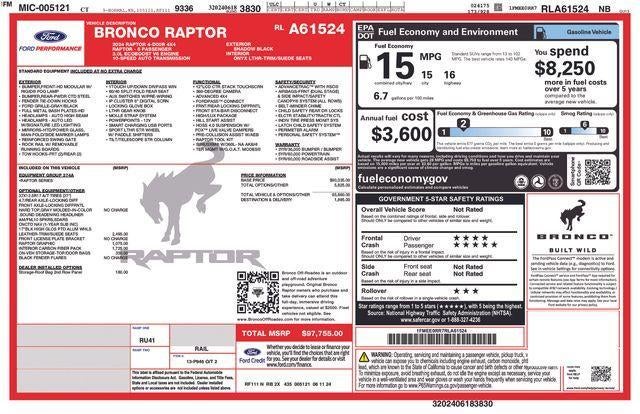 2024 Ford Bronco Raptor