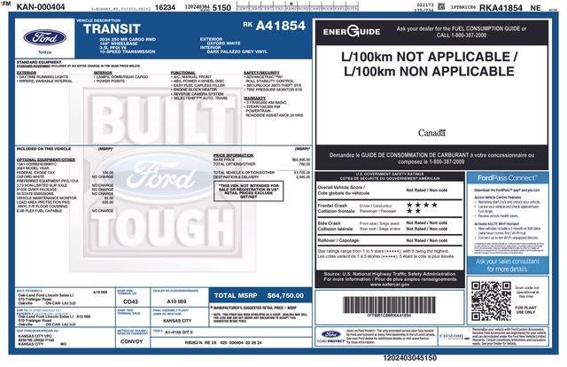 2024 Ford Transit Cargo Van Base