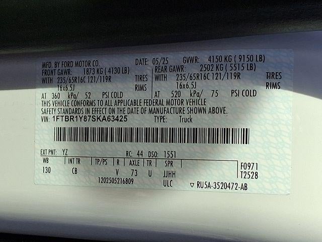 2025 Ford Transit Cargo Van Base