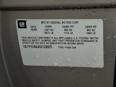 2005 Chevrolet Corvette Base