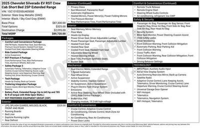 2025 Chevrolet Silverado EV RST - Extended Range
