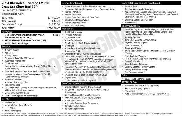 2024 Chevrolet Silverado EV RST