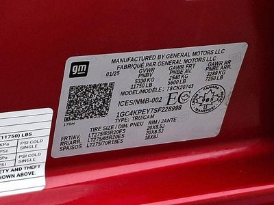 2025 Chevrolet Silverado 2500 HD LTZ