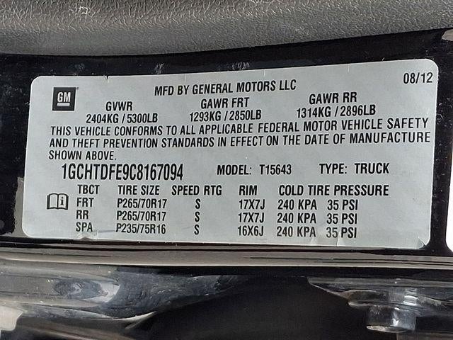 2012 Chevrolet Colorado LT w/2LT