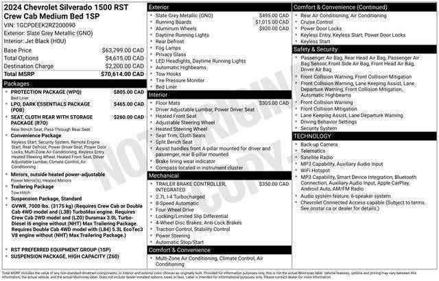 2024 Chevrolet Silverado 1500 RST