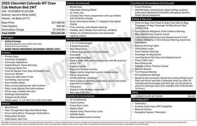 2025 Chevrolet Colorado WT/LT