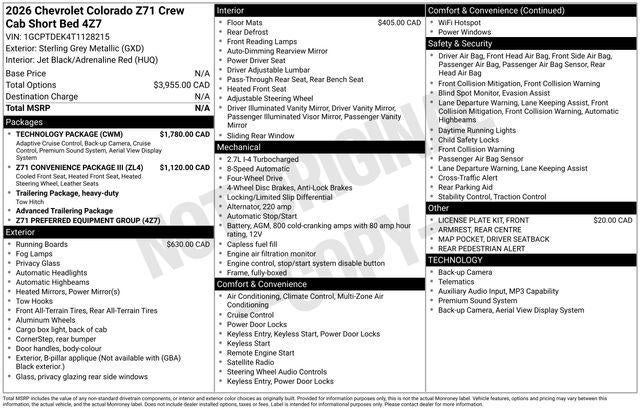 2026 Chevrolet Colorado Z71