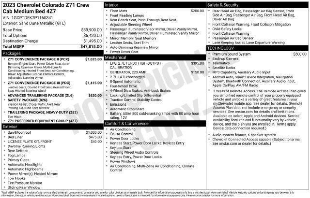 2023 Chevrolet Colorado 4WD Z71