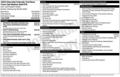 2023 Chevrolet Colorado Trail Boss