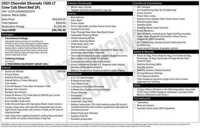 2021 Chevrolet Silverado 1500 LT All Star Edition