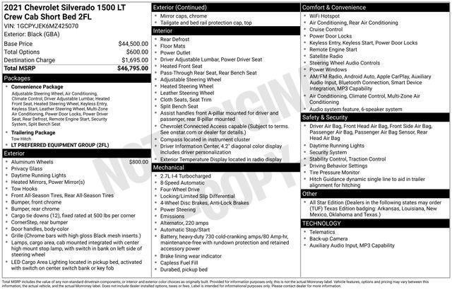 2021 Chevrolet Silverado 1500 LT All Star Edition