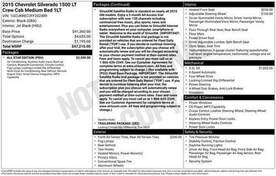 2015 Chevrolet Silverado 1500 LT