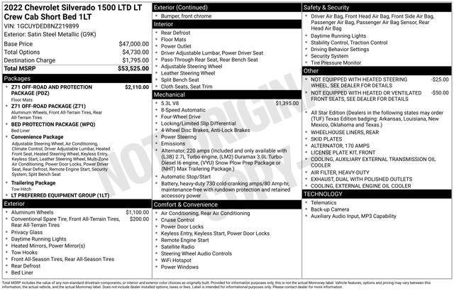 2022 Chevrolet Silverado 1500 LTD LT All Star Edition