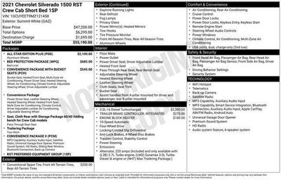 2021 Chevrolet Silverado 1500 RST All Star Edition Plus