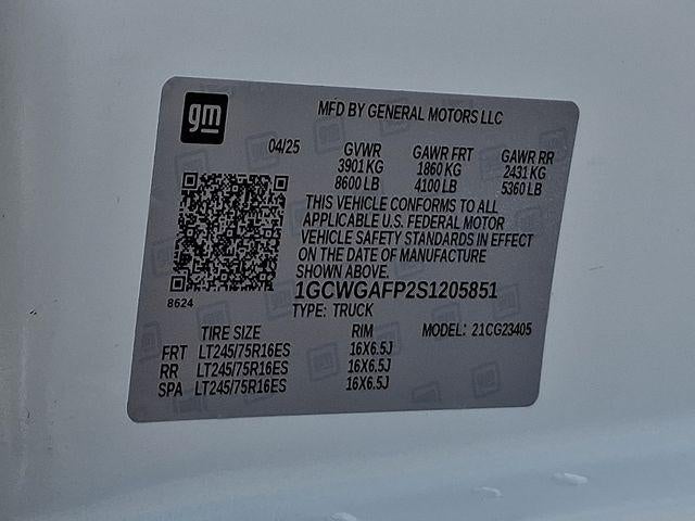 2025 Chevrolet Express Cargo Base