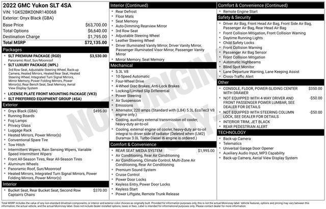 2022 GMC Yukon SLT
