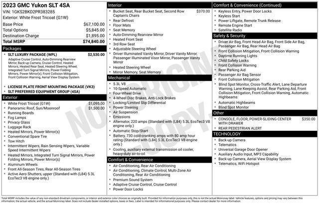 2023 GMC Yukon SLT