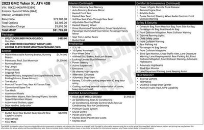 2023 GMC Yukon XL AT4