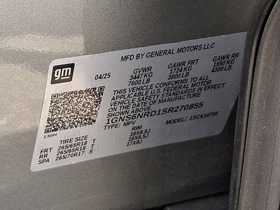 2025 Chevrolet Tahoe LT