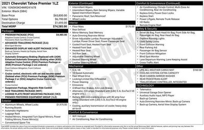 2021 Chevrolet Tahoe Premier