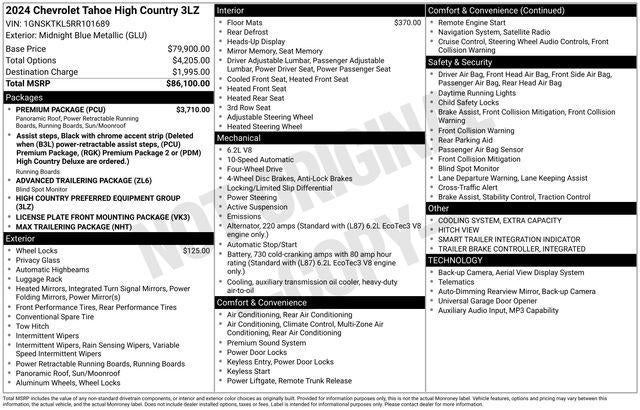 2024 Chevrolet Tahoe High Country