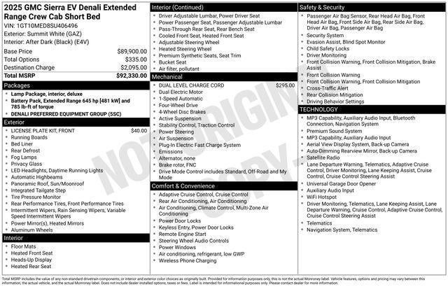 2025 GMC Sierra EV Extended Range Denali