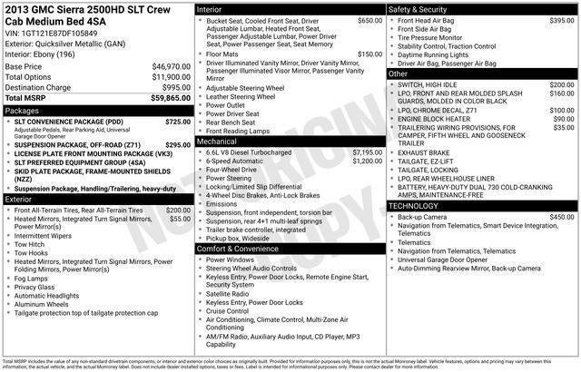 2013 GMC Sierra 2500 HD SLT