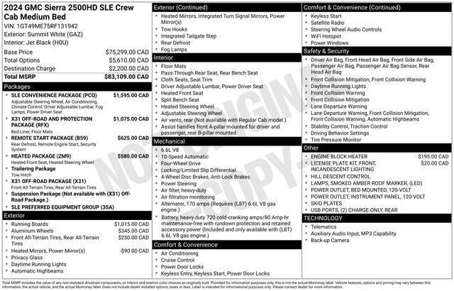 2024 GMC Sierra 2500 HD SLE