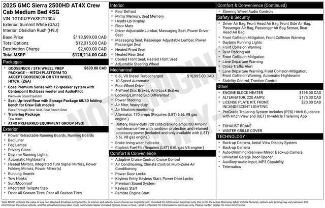 2025 GMC Sierra 2500 HD AT4X