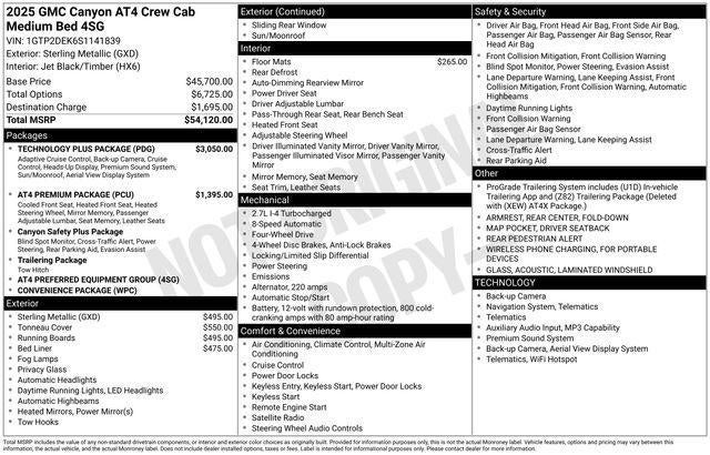2025 GMC Canyon AT4
