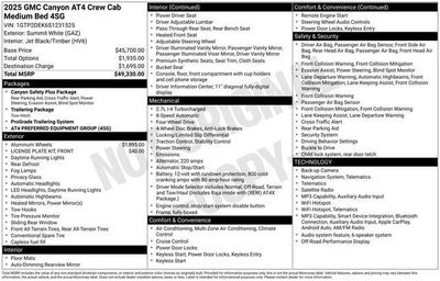 2025 GMC Canyon AT4