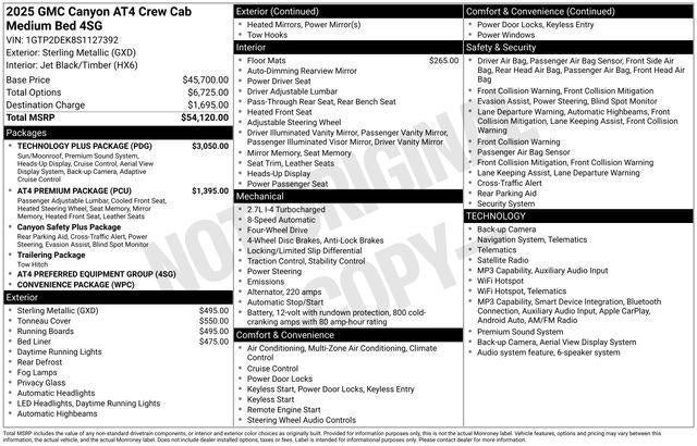 2025 GMC Canyon AT4