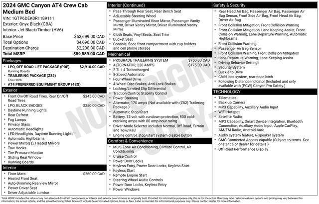 2024 GMC Canyon AT4