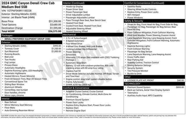2024 GMC Canyon Denali