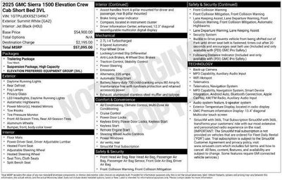 2025 GMC Sierra 1500 Elevation