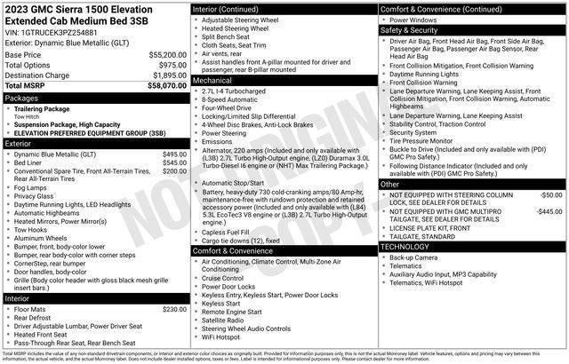 2023 GMC Sierra 1500 Elevation