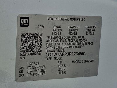 2024 GMC Savana Cargo 2500 Base